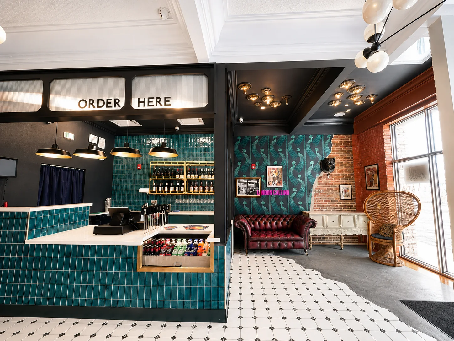 SVAADA London Curry order counter and lounge